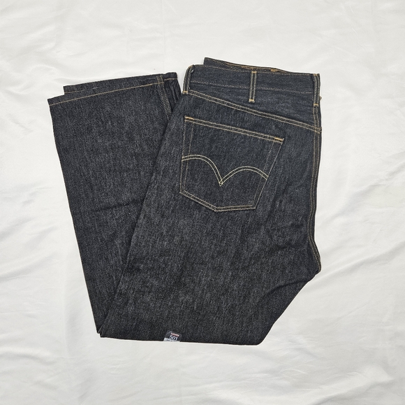 Levis 501 Dark Jeans Men's Size 40x32 Original Fit Straight Leg Denim. - Picture 3 of 7